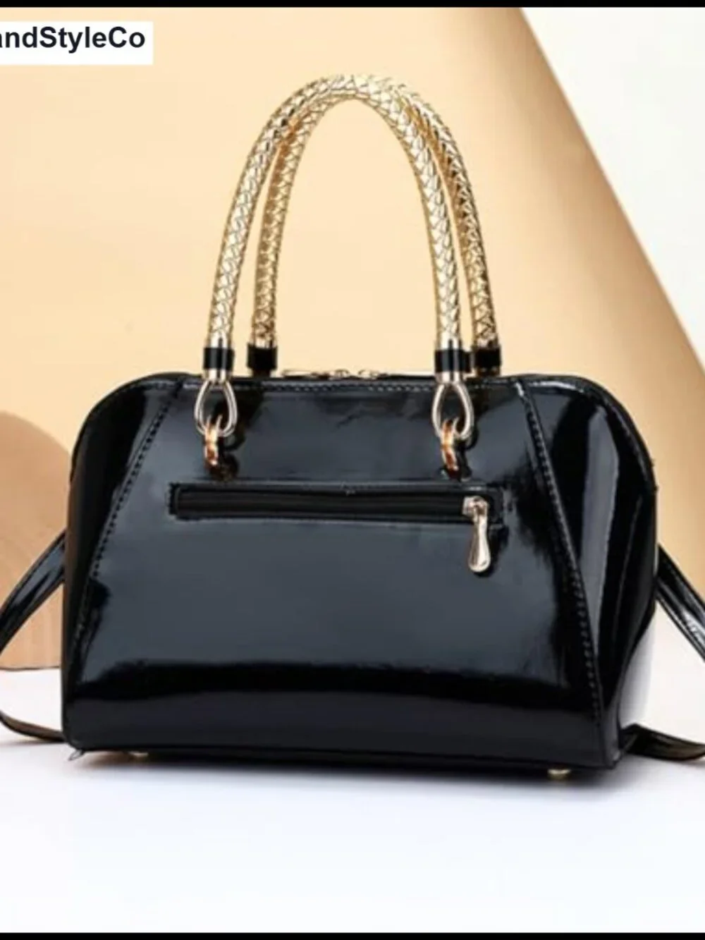 Patent Vegan Leather Satchel Purse Crossbody Shoulder Bag Shiny Handbag